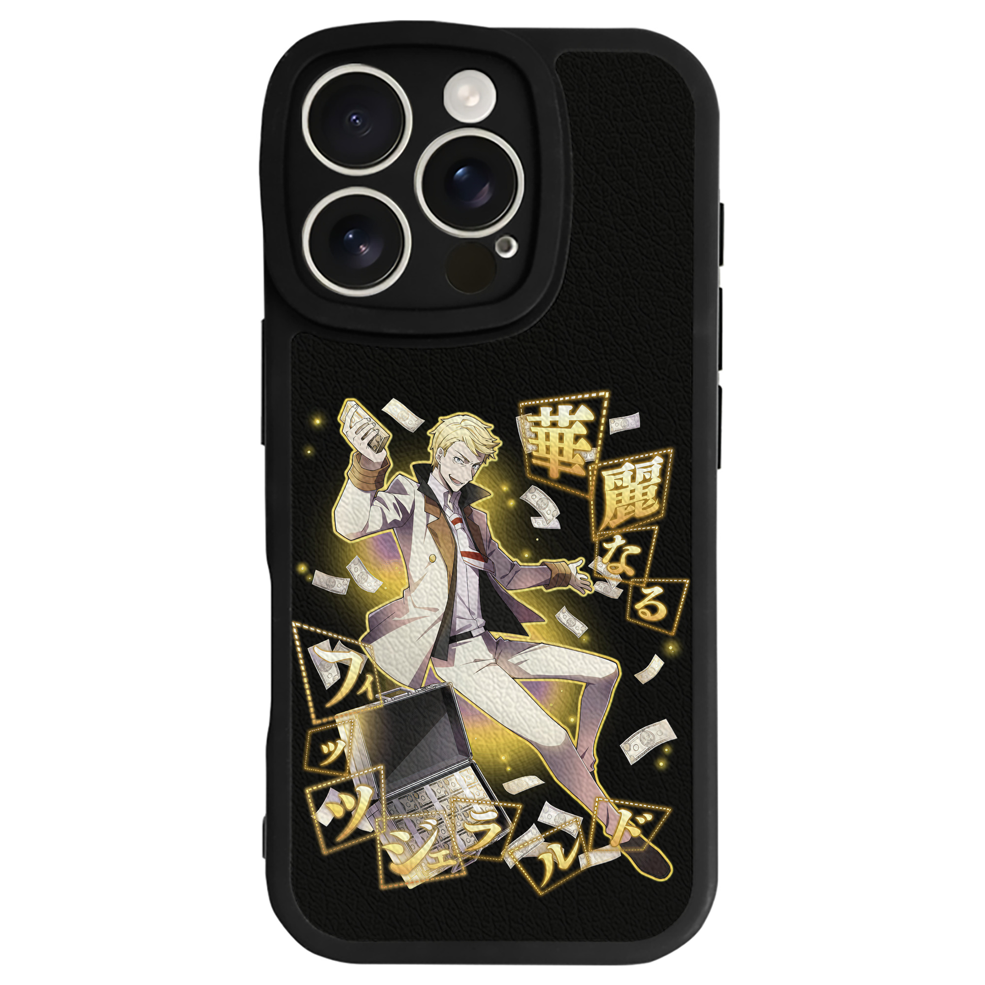 （画像用） 文豪ストレイドッグス Bungo Stray Dogs 【iPhone 16シリーズ対応】シリコンスマホケース（レザー調） 材質：シリコン
